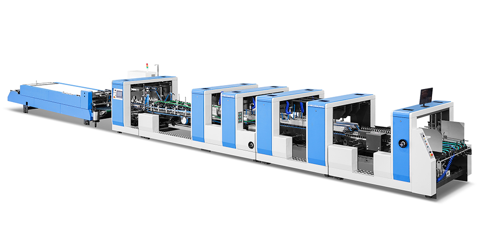 Full Servo Lock Bottom Ordner Gluer -Maschine